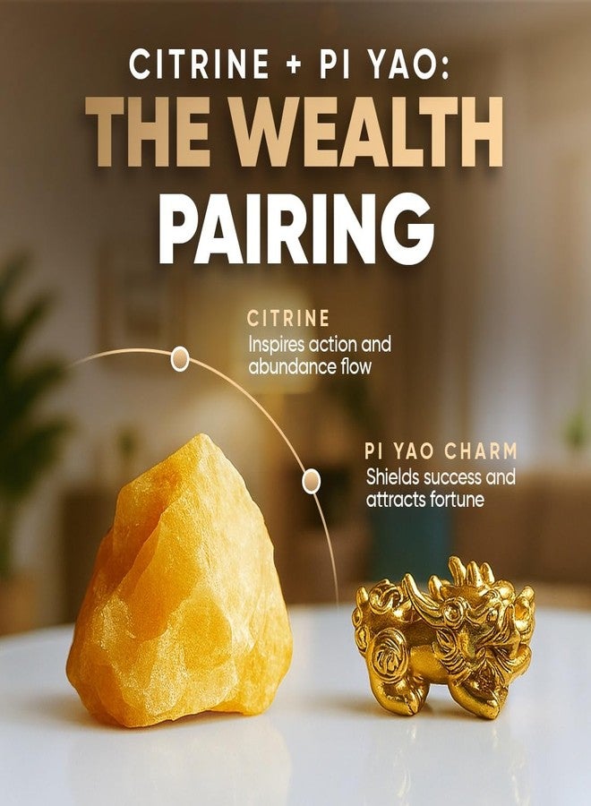 Conscious Items The Ultimate Wealth Bracelet, Citrine Crystal & Pixiu Bracelet for Prosperity & Protection, Abundance Manifesting Bracelets with Prosperity Stone, Wealth Amulet for Men & Women - Image 4